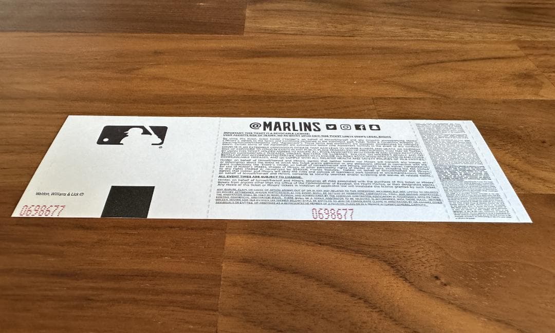 大谷翔平 50-50達成試合 未使用チケット 列席7/5（大谷選手の誕生日）