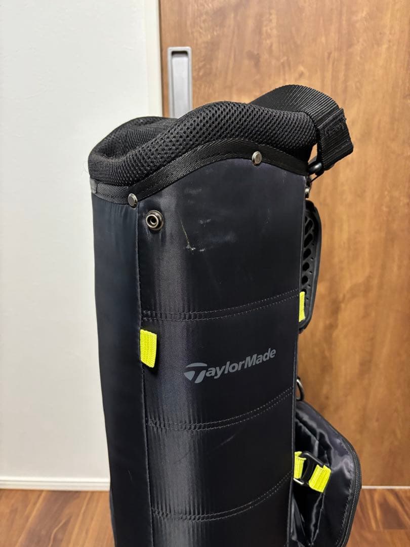 TaylorMade ゴルフキャディバッグ 黒/黄色　7型スリム