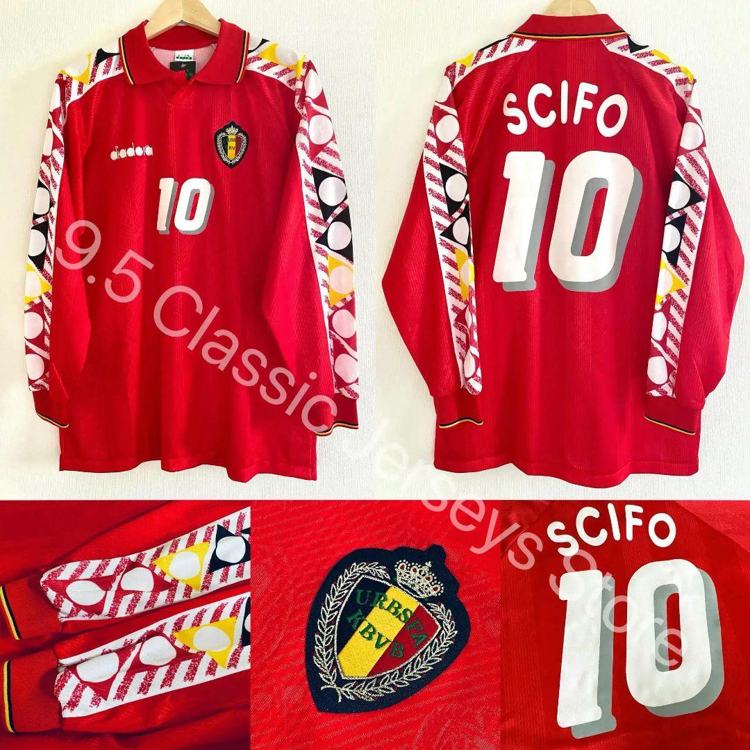 ベルギー代表 1994 ホーム ユニフォーム #10 SCIFO 長袖
