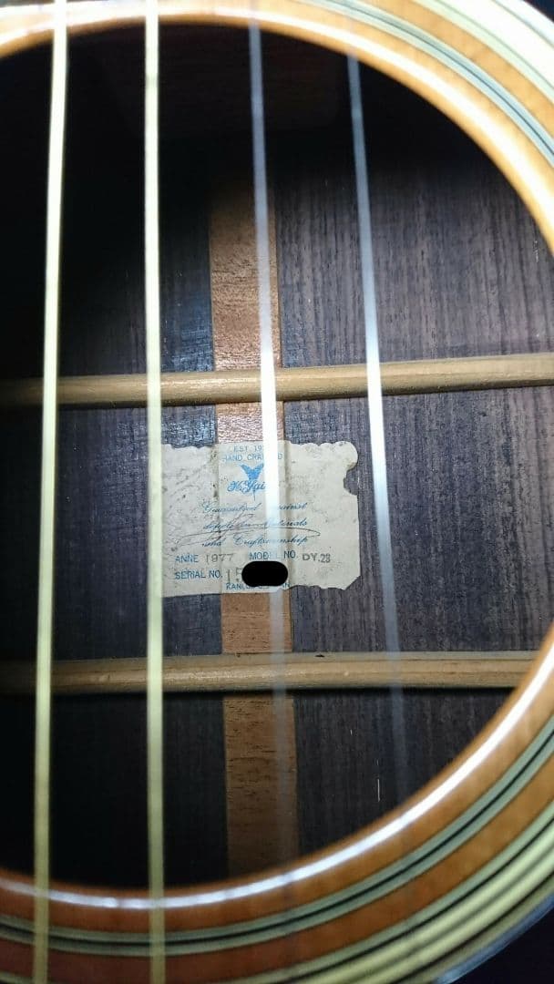 オール単板　全単板　ヤイリ　k.yairi dy-28 1977年