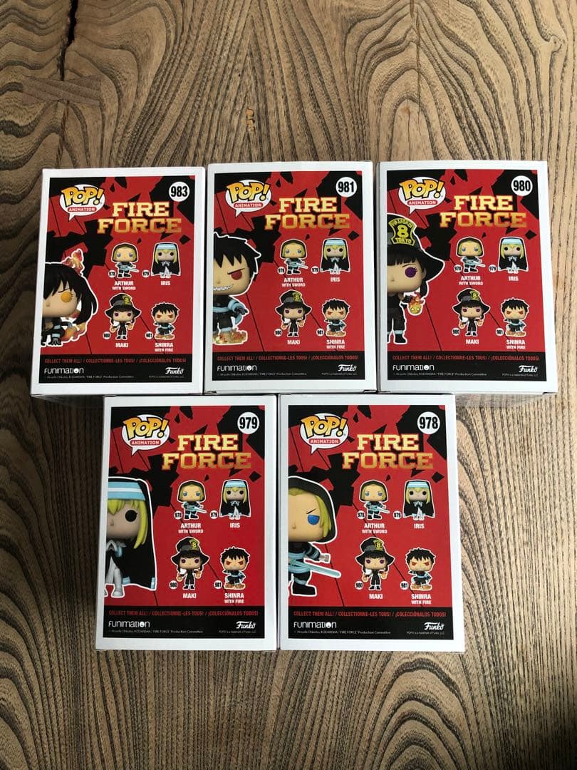 新品未開封バラ売り不可 炎炎ノ消防隊 フィギュア ガチャポン FunkoPOP!