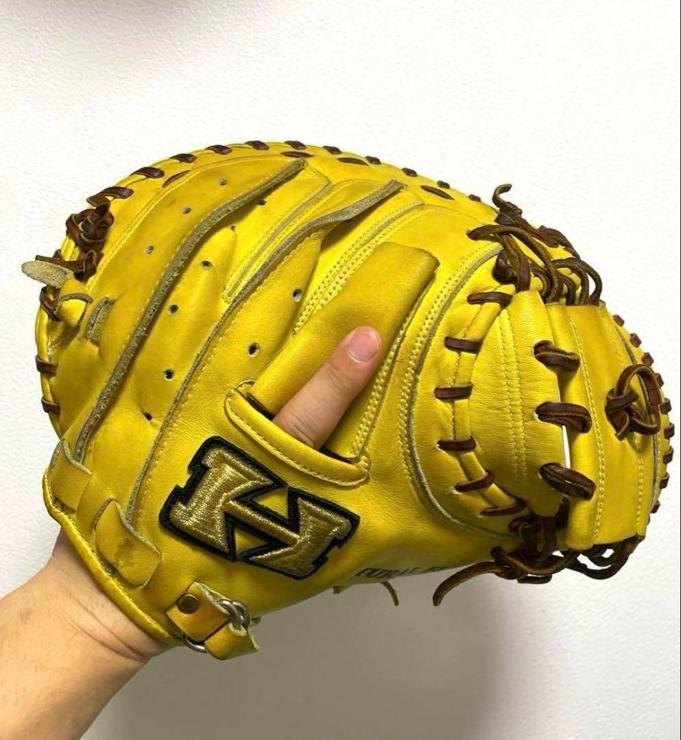 ハイゴールド 心極 型抜群 即戦力 極美品 軟式 キャッチャーミット　1696様