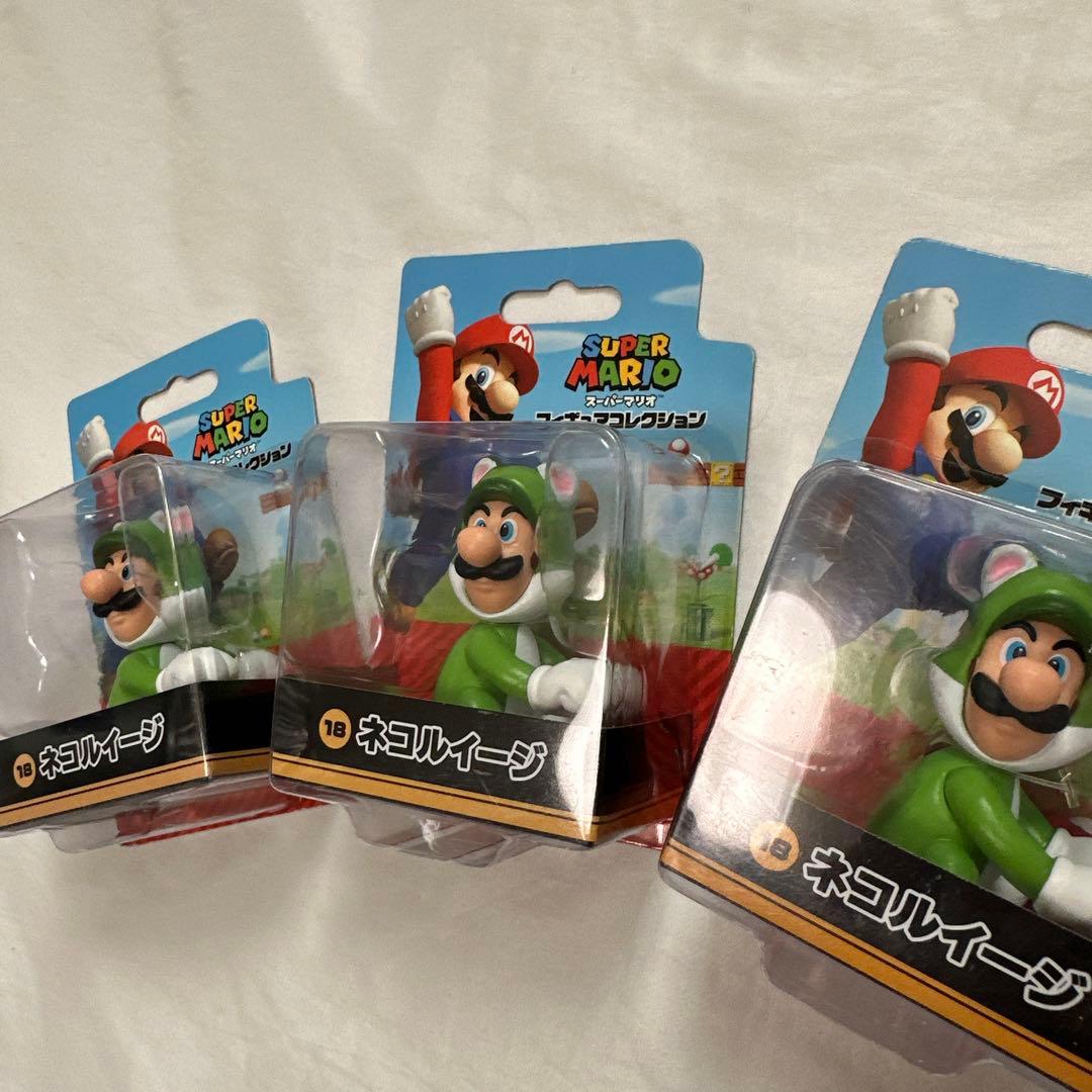 希少　新品廃盤　スーパーマリオ フィギュアコレクション ネコルイージ 3体セット