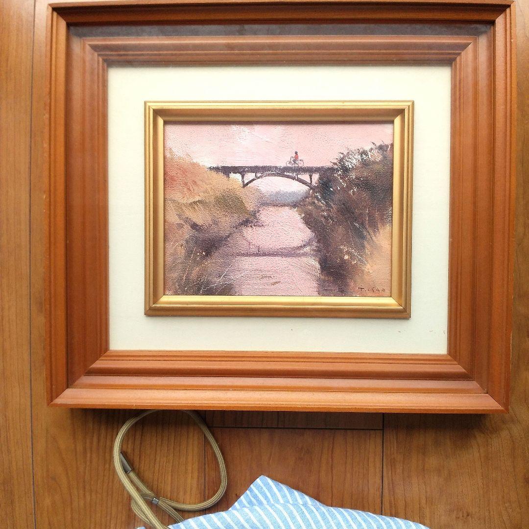 悳 俊彦さんの絵 橋 油彩画