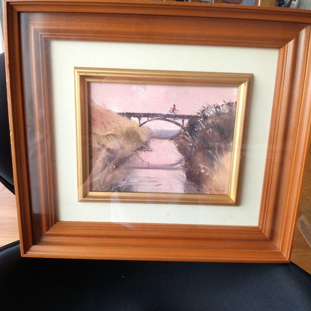 悳 俊彦さんの絵 橋 油彩画