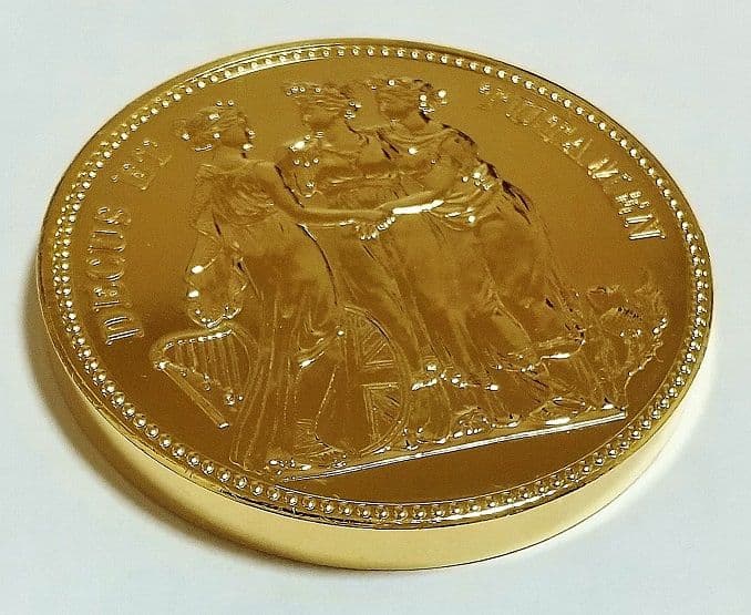 希少 スリーグレイセス ジョージ3世 ピエフォー 金メッキ  メダル