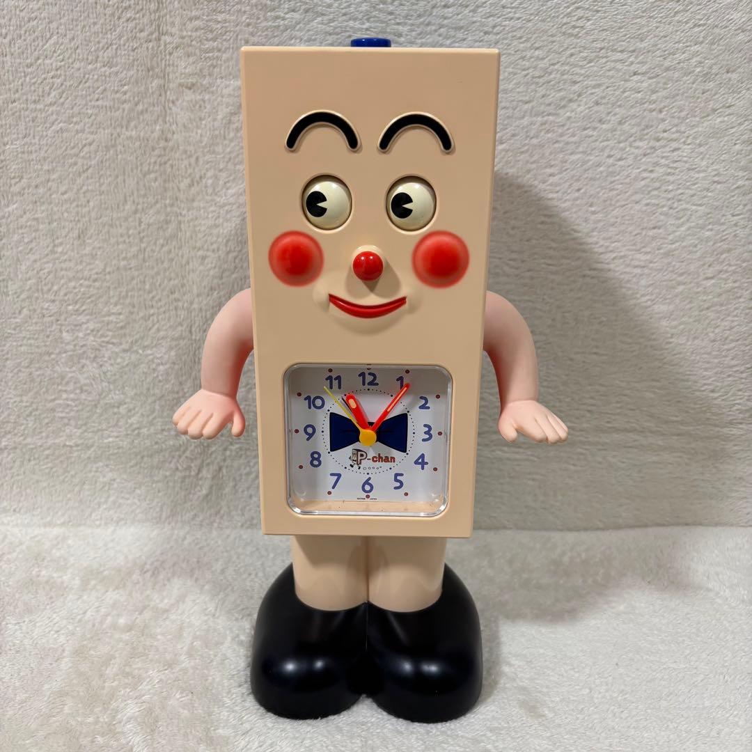 【動確済】リズム時計工業 ポンキッキーズ P-chan Pちゃん 目覚まし時計