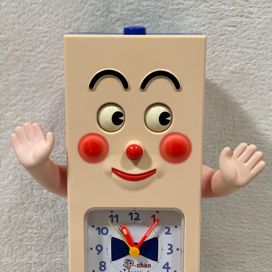 【動確済】リズム時計工業 ポンキッキーズ P-chan Pちゃん 目覚まし時計