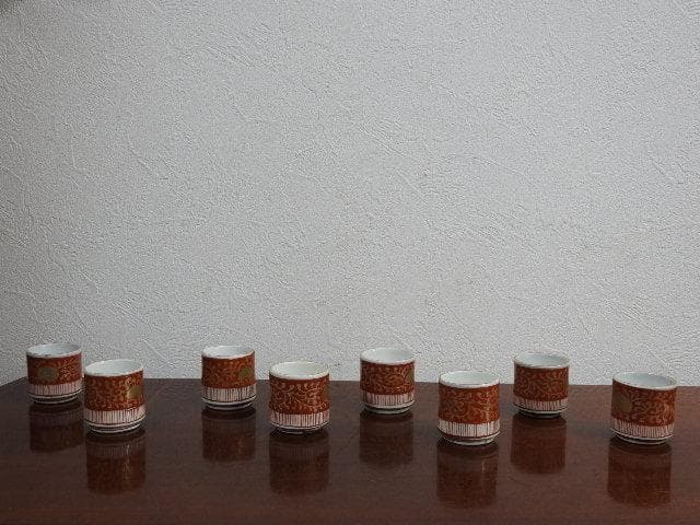 伊万里焼　猪口　８客　M693