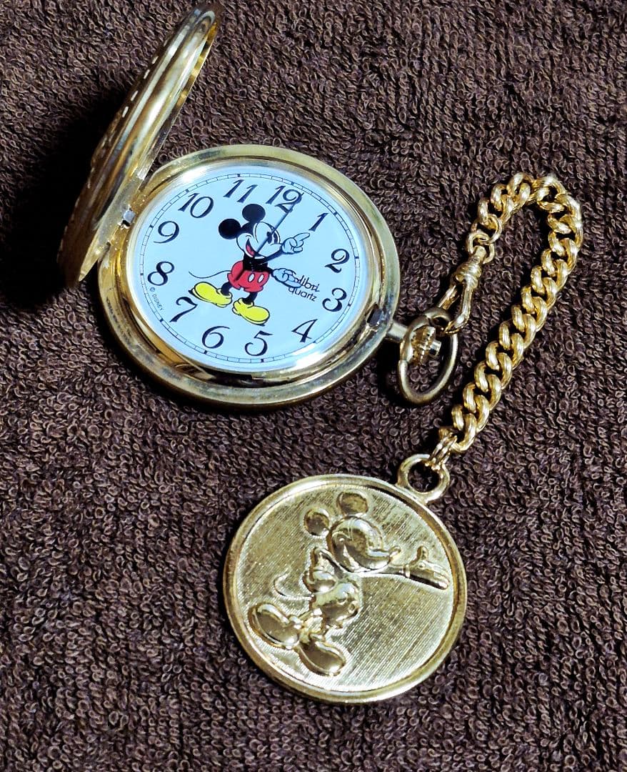 未使用☆コリブリ☆Colibri☆ディズニー☆ミッキーマウス☆懐中時計☆