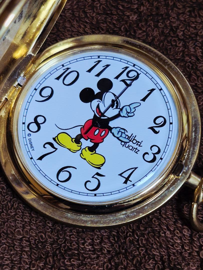 未使用☆コリブリ☆Colibri☆ディズニー☆ミッキーマウス☆懐中時計☆