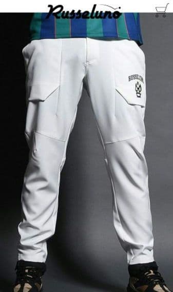 Russeluno 3Dポケットロングパンツ ホワイト　サイズ７