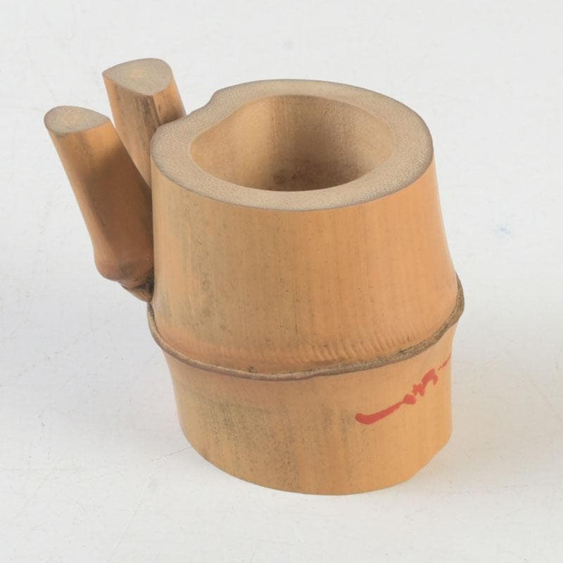 茶道具　竹蓋置　在銘　共布共箱　V　9873