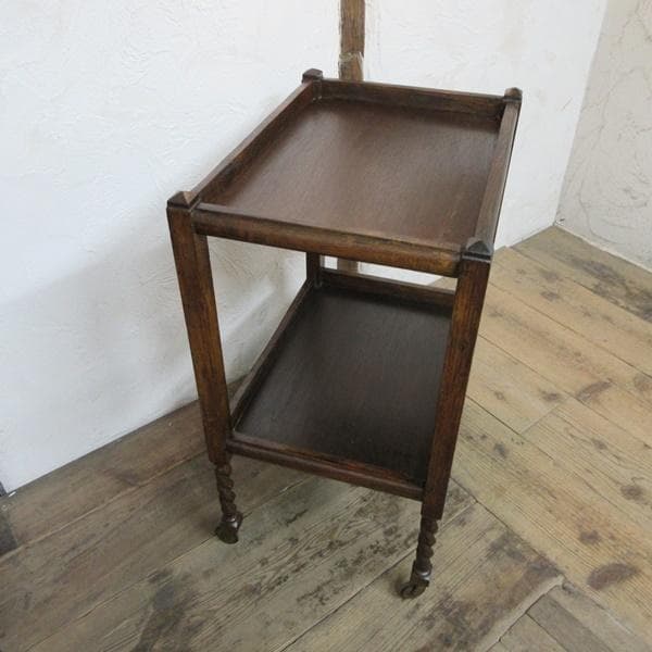 イギリス アンティーク 家具 キッチンワゴン トロリー カフェ 英国 6889d