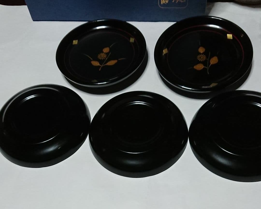 秀衡塗銘々皿５枚セット