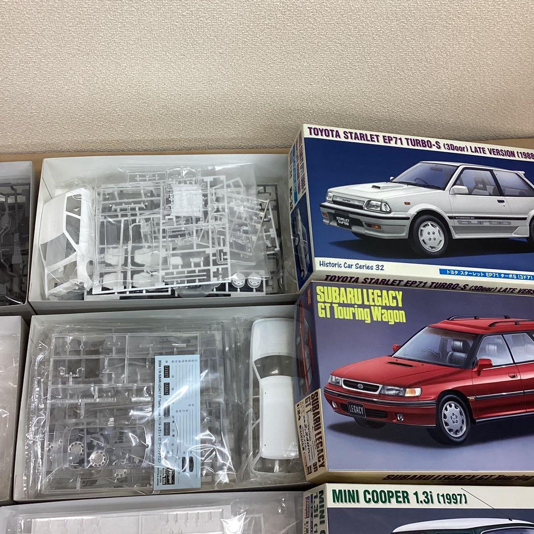 ハセガワ 1/24スケール 旧車名車プラモ7点セット スバル360など 未組立品