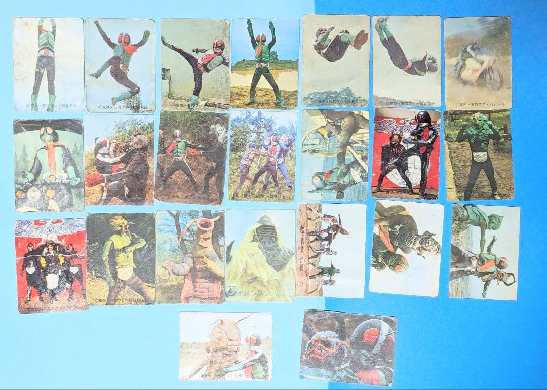 ＃仮面ライダー 旧カルビー仮面ライダーカード当時物1番から249番までの60枚