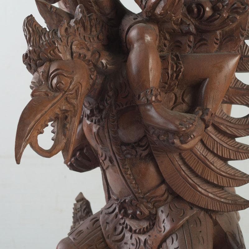 バリ島　インドネシア　木彫　ガルーダ像　置物　C　9848A