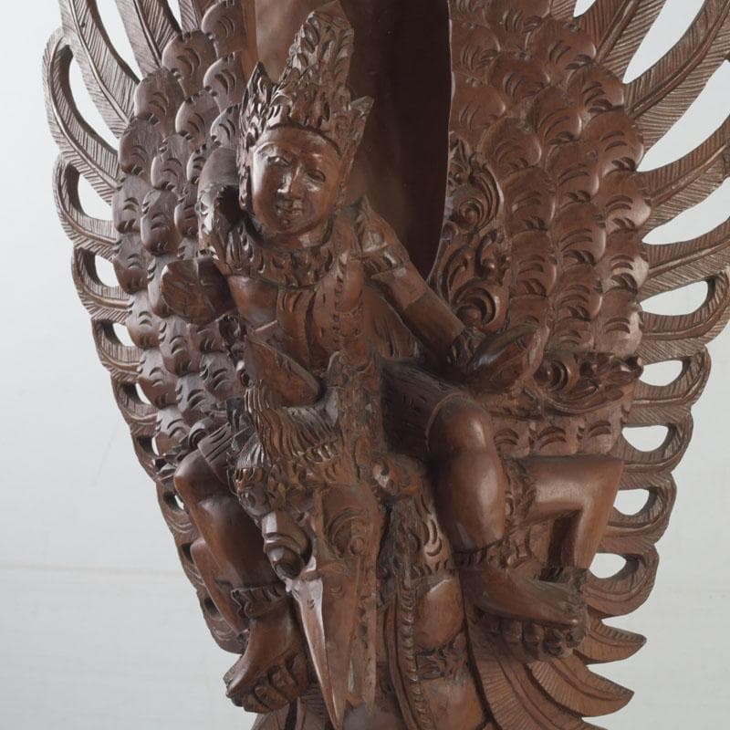 バリ島　インドネシア　木彫　ガルーダ像　置物　C　9848A