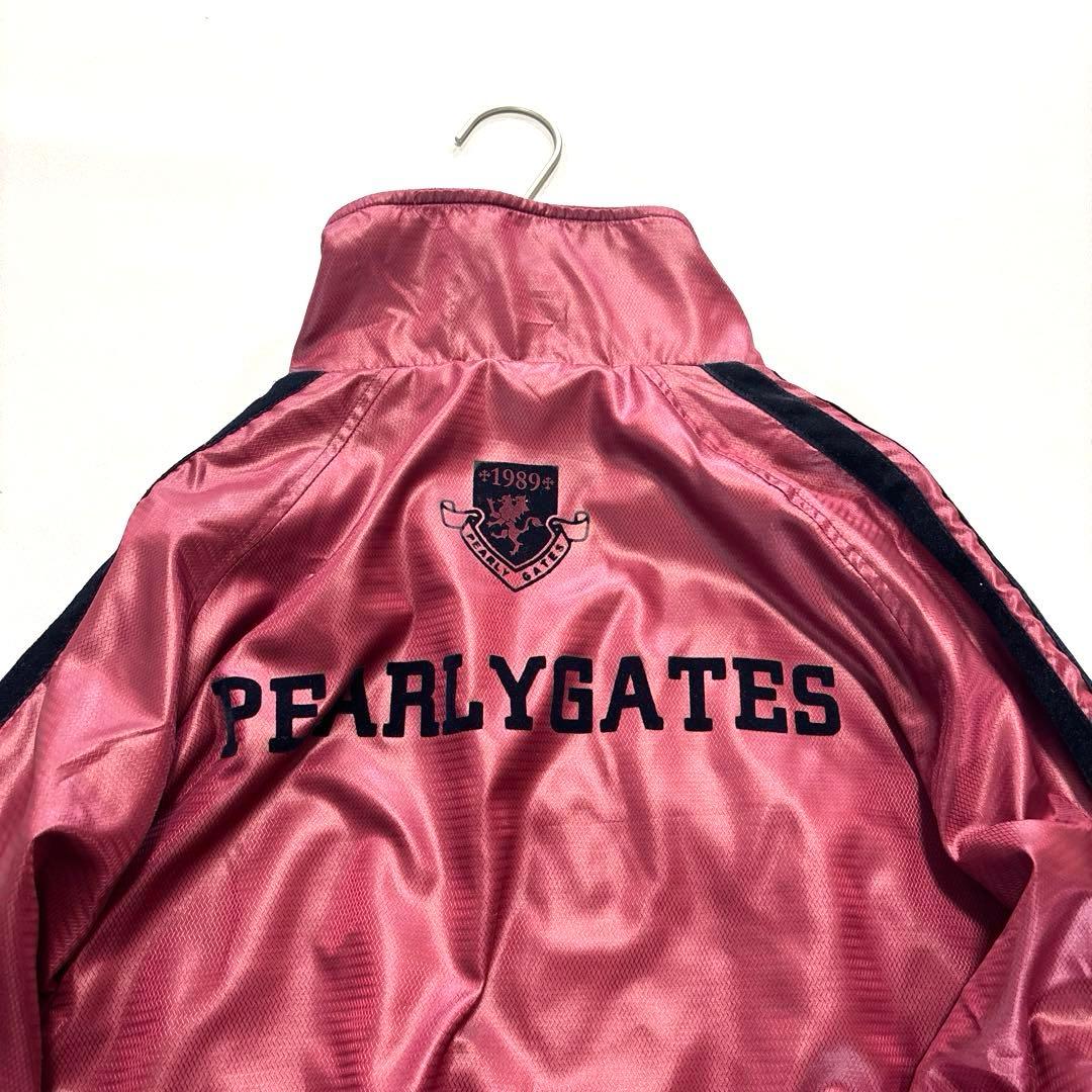 パーリーゲイツ　蓄熱　ブルゾン　ダブルジップ　ボルドー　ワインレッド　3/S