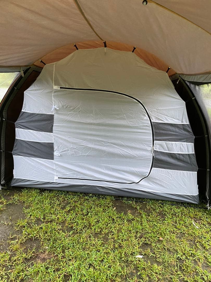 FIELDOOR 620 ブラウン ドーム型キャンプテント