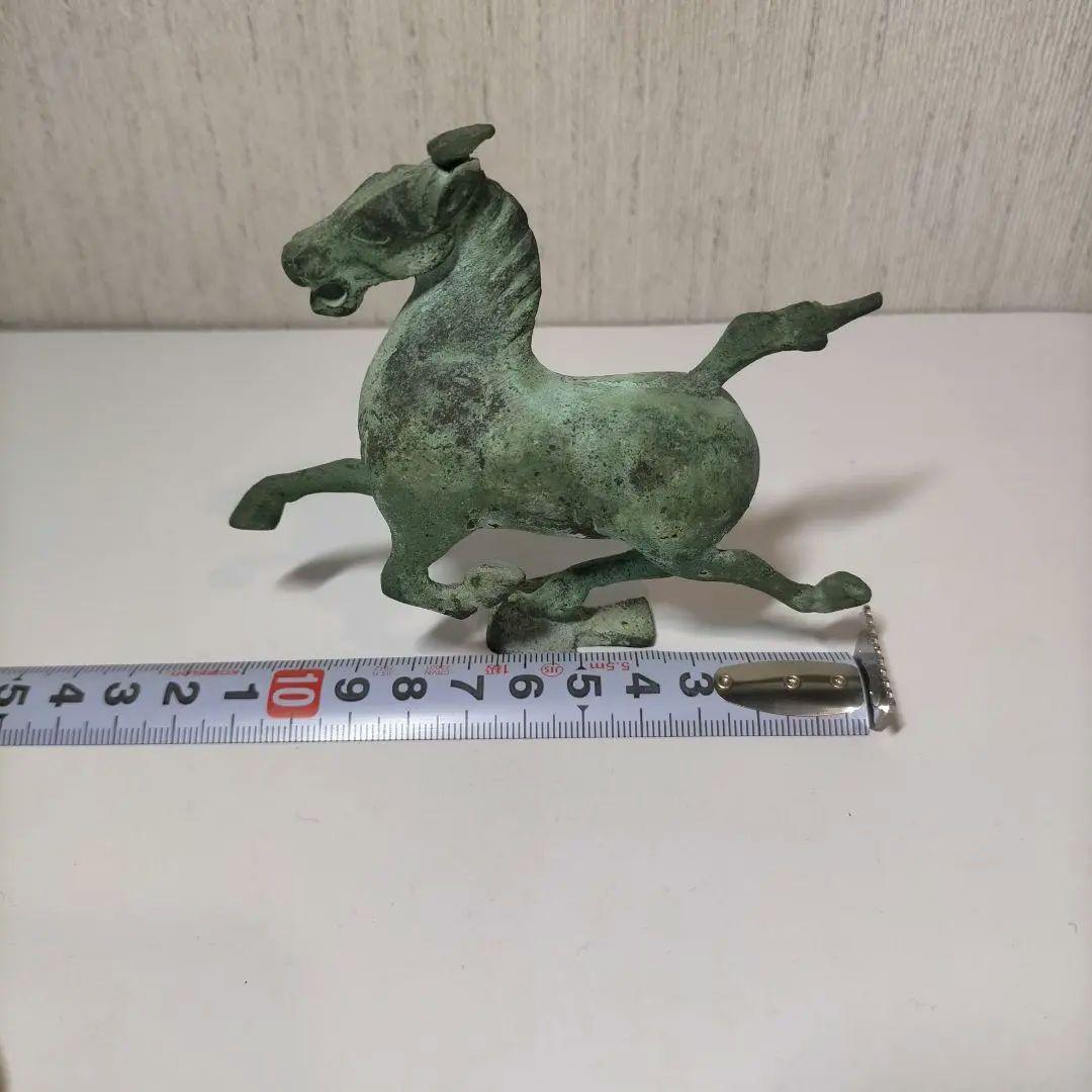 青銅製馬の彫刻 アンティーク