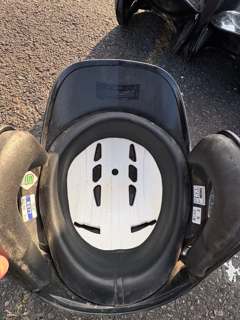 軟式野球用ヘルメット7式、ケース付き