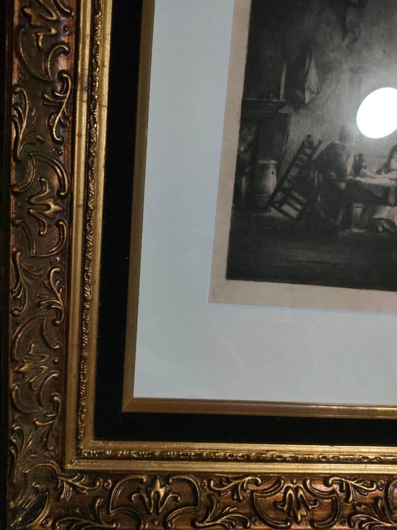 1897年のエッチング　フェルディナンド・シュムッツァー作品　直筆サイン