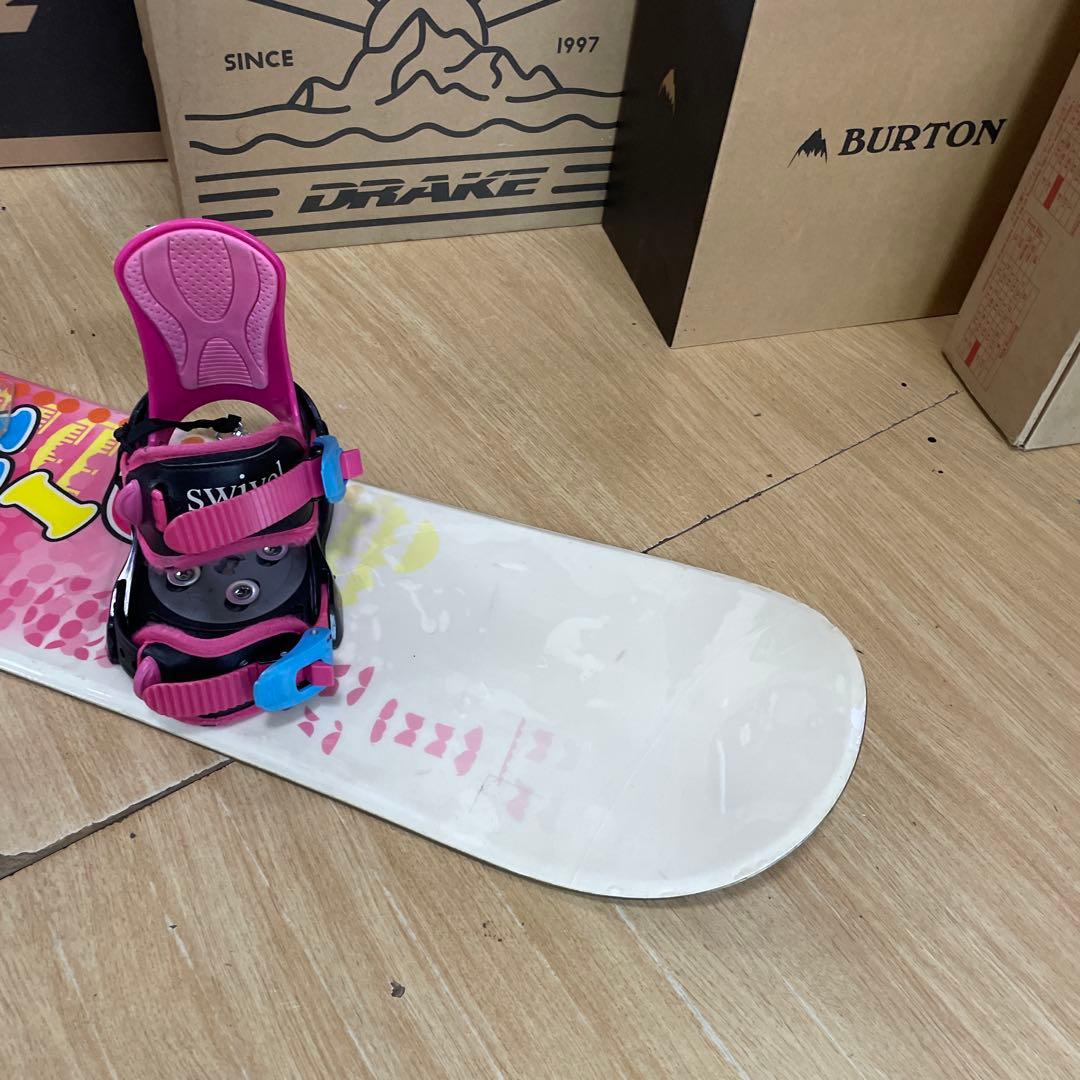 DIVISION×SWIVEL　キッズスノーボードセット　バイン付4点セット