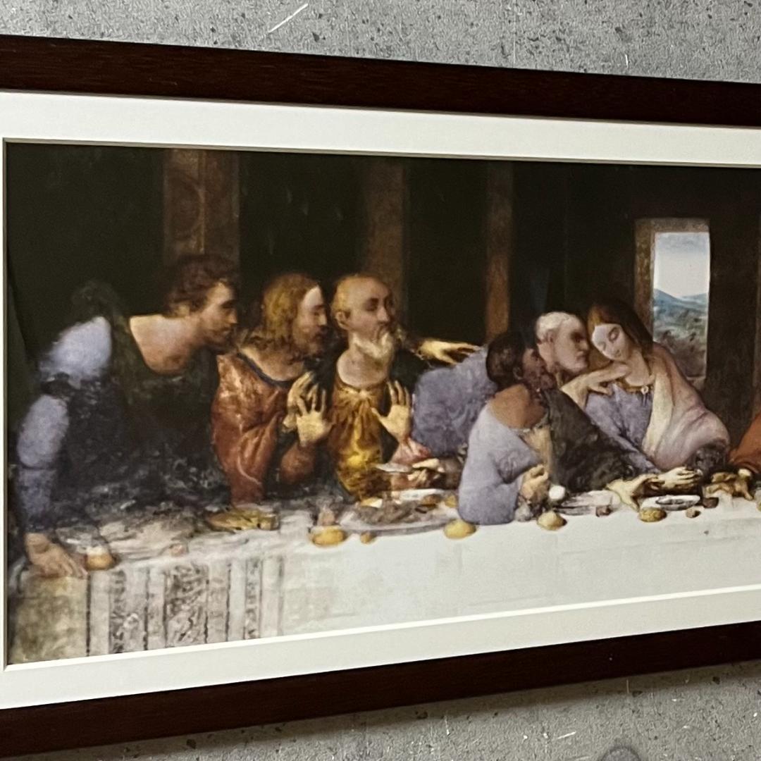 限定マット額装済/レオナルド・ダ・ヴィンチ『最後の晩餐』アートポスター