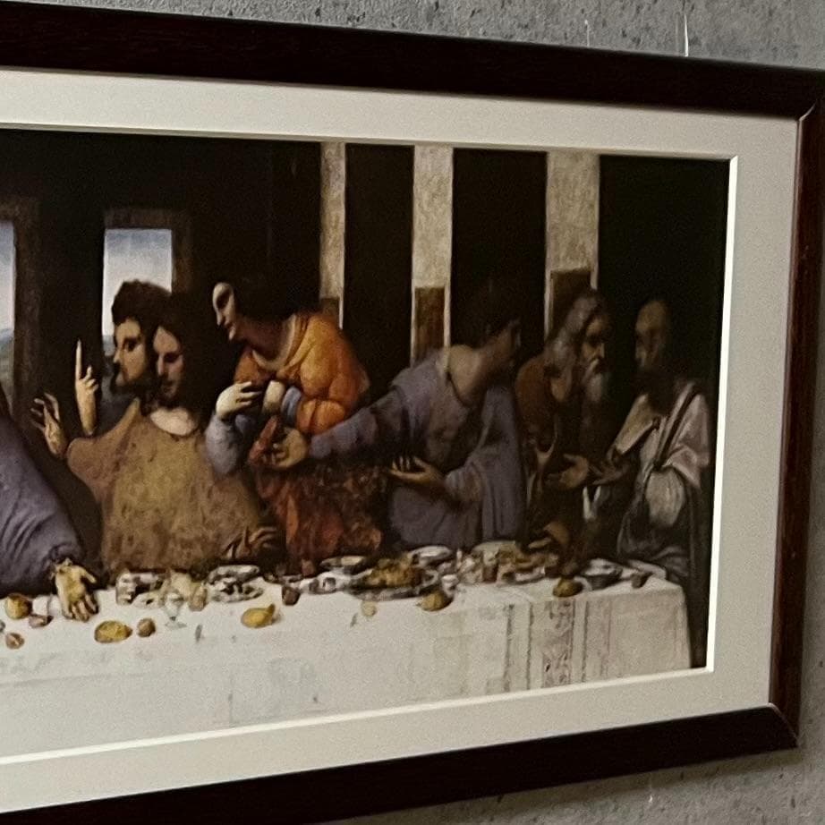 限定マット額装済/レオナルド・ダ・ヴィンチ『最後の晩餐』アートポスター