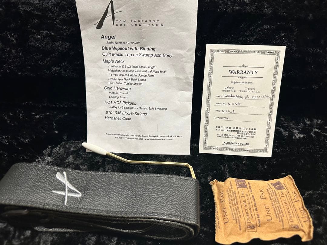 ギター TOM ANDERSON Angel Blue Wipeout