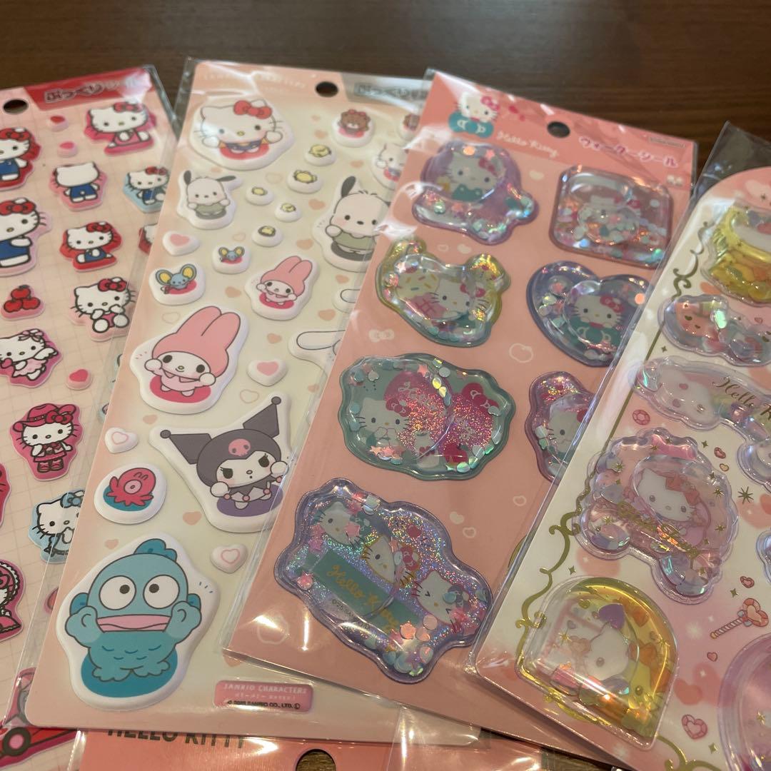 サンリオ　シールセット　ぷくぷくシール　ウォーターシール