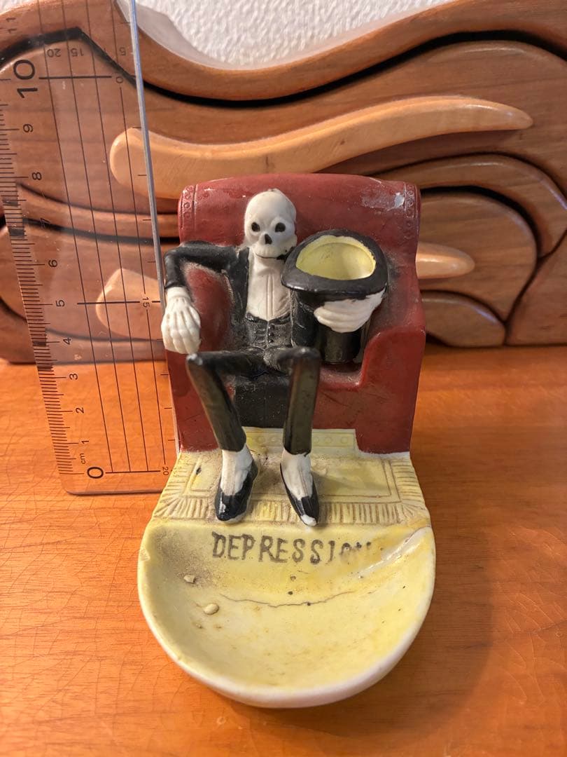 ビンテージ50s Japan スカル　髑髏　骸骨　灰皿　ネイバーフッド　死神