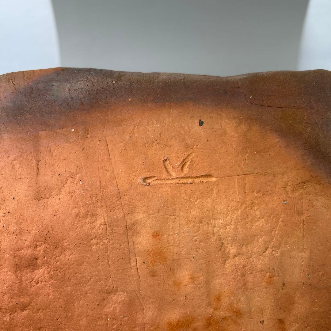 【中村 真】陶器 四角皿 木箱付きB006