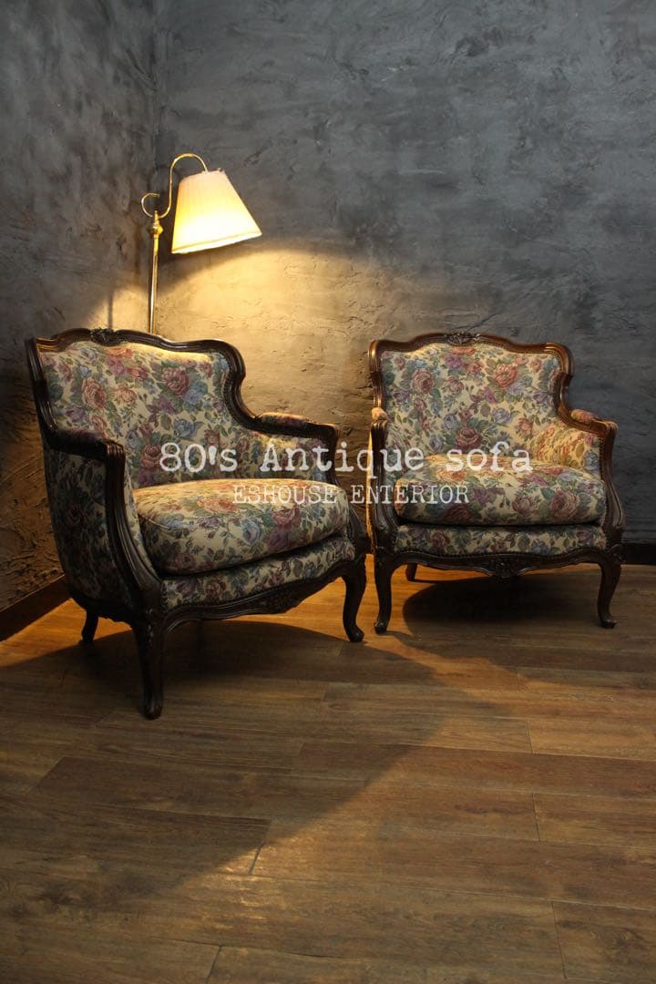 首都圏送無料〜80年代アンティーク　ソファ　テーブルセット　エスハウスインテリア