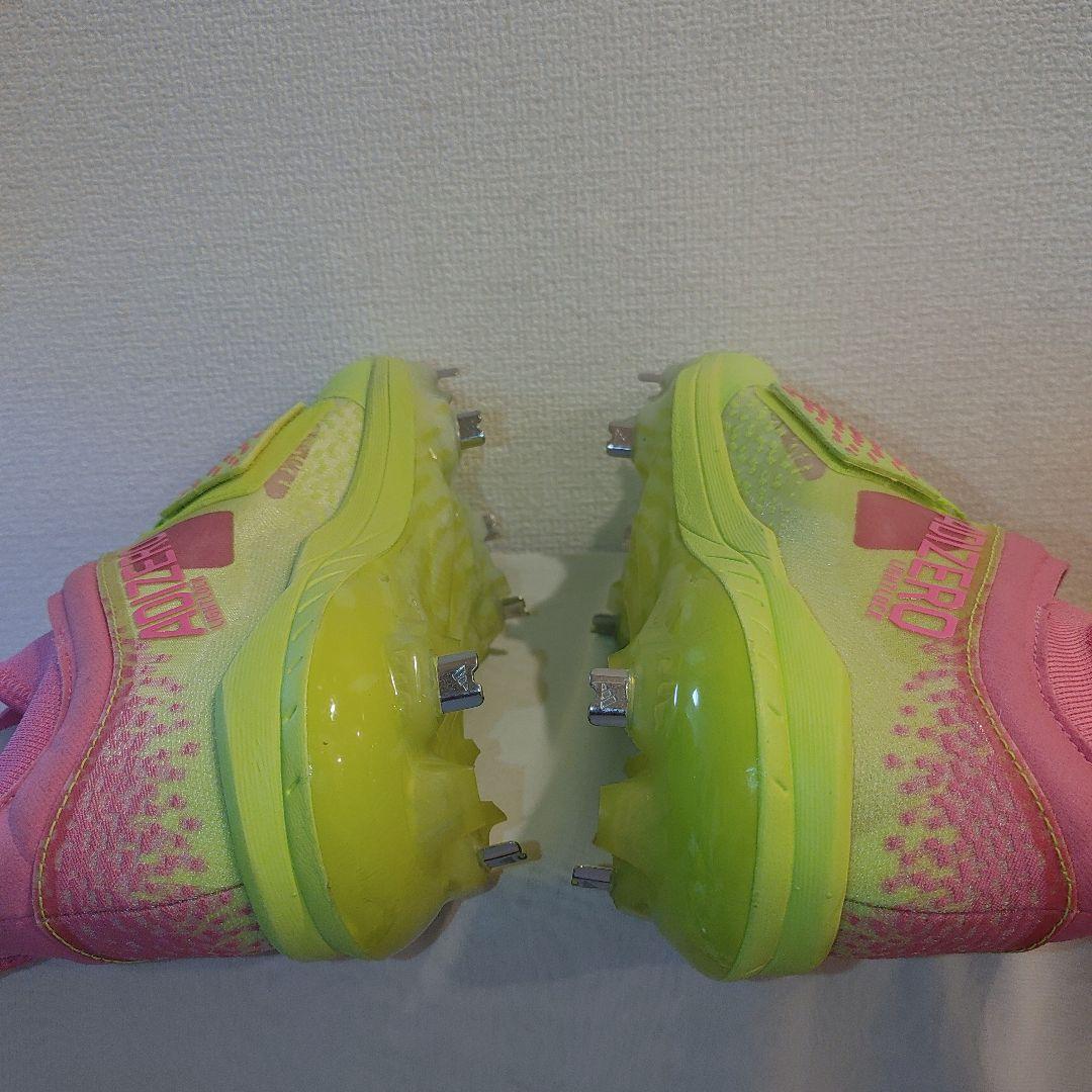 アディダス　野球　スパイク　28.5センチ 金具　ピンク