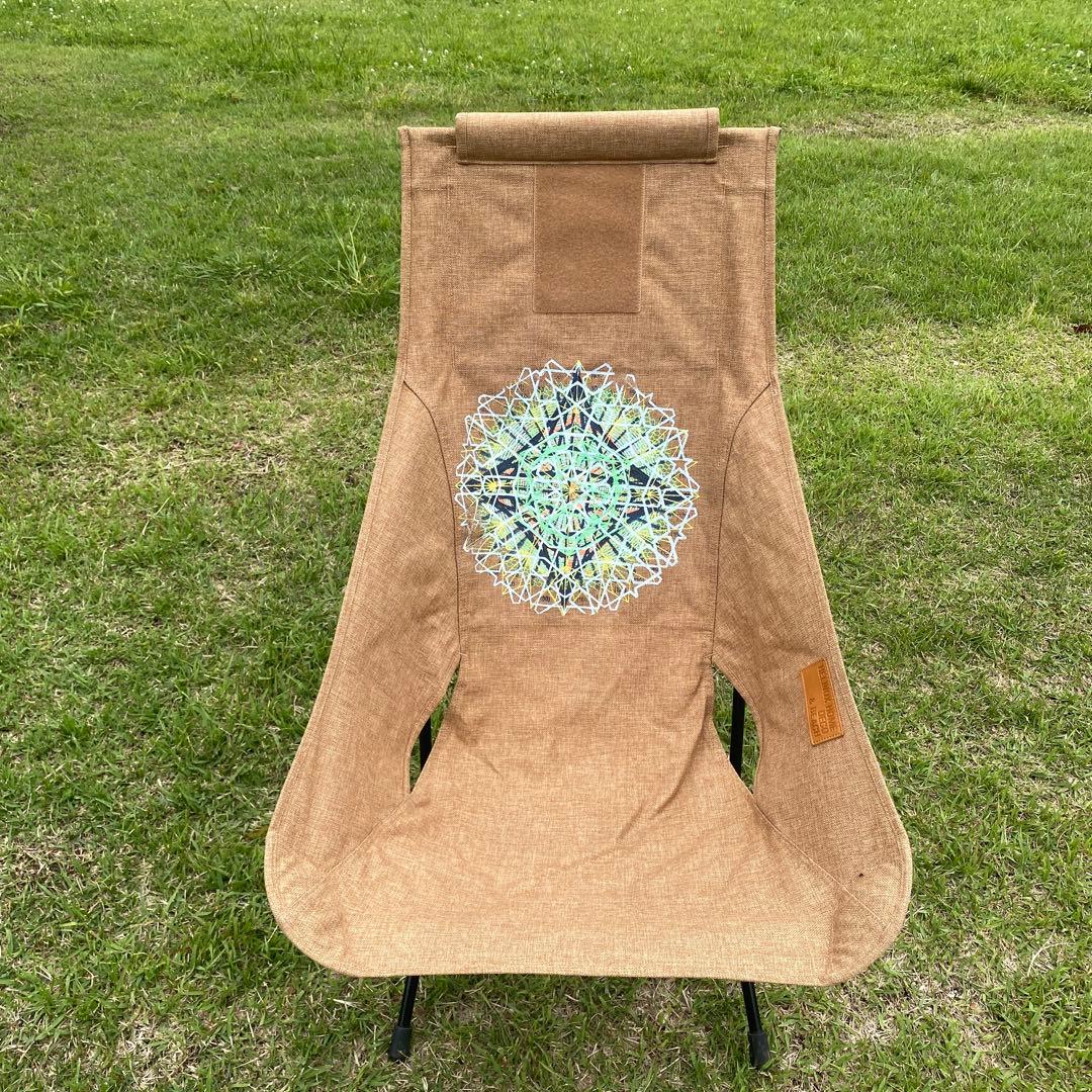 ヘリノックス マンダラ刺繍 ベージュ ローチェア