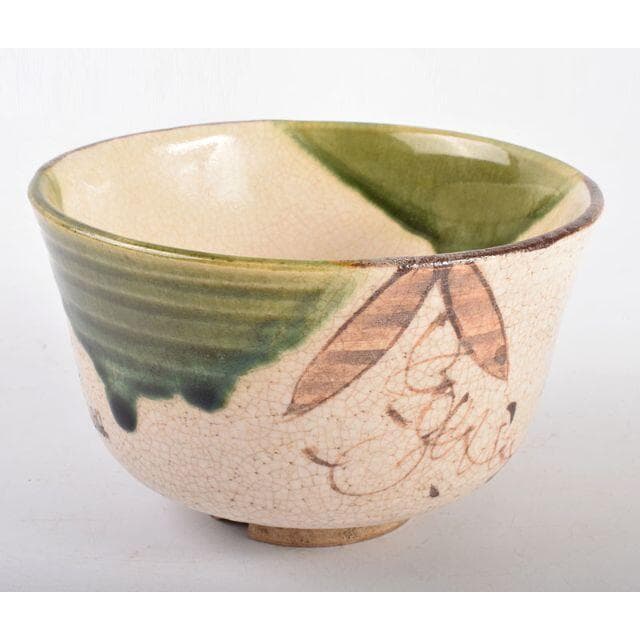 花蟹絵　茶碗　黒田陶