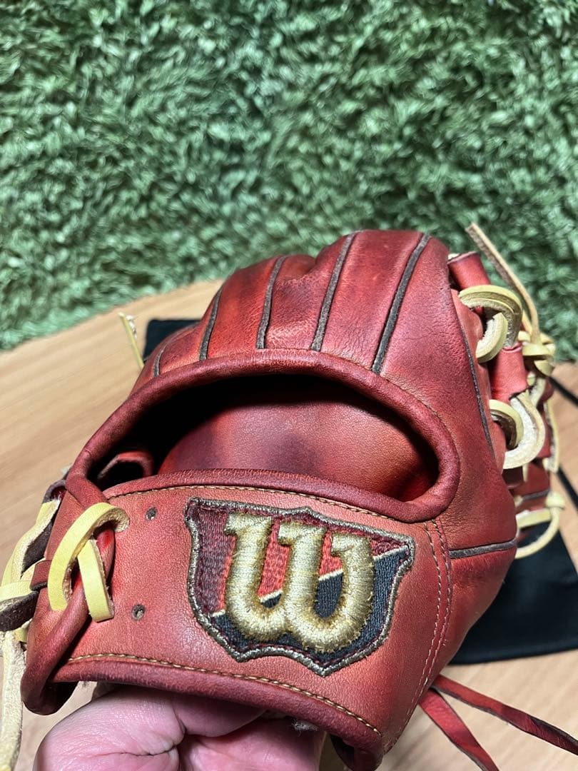 ウィルソンスタッフ デュアル 硬式内野手用86型 Eオレンジ×キャメル