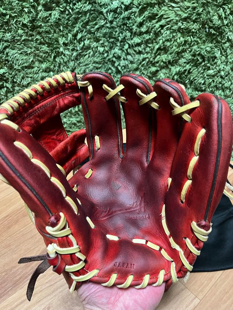 ウィルソンスタッフ デュアル 硬式内野手用86型 Eオレンジ×キャメル