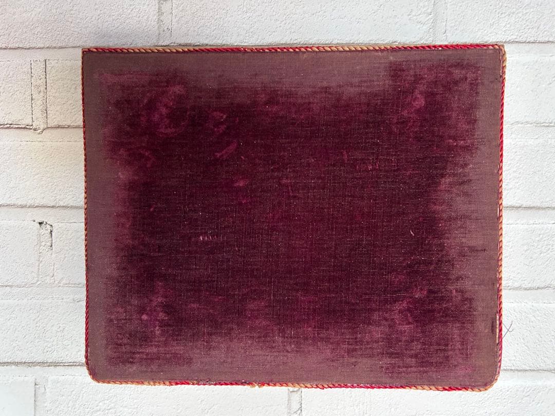 アンティーク ジュエリーディスプレイ台 ベルベット ゴールド台座