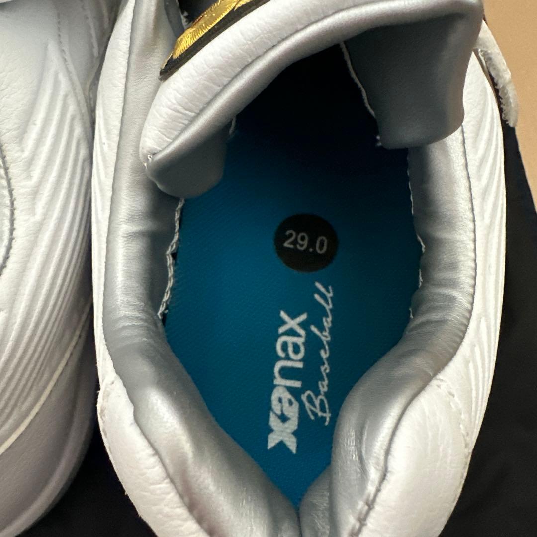 xanax P皮付きベルト式樹脂底野球スパイク