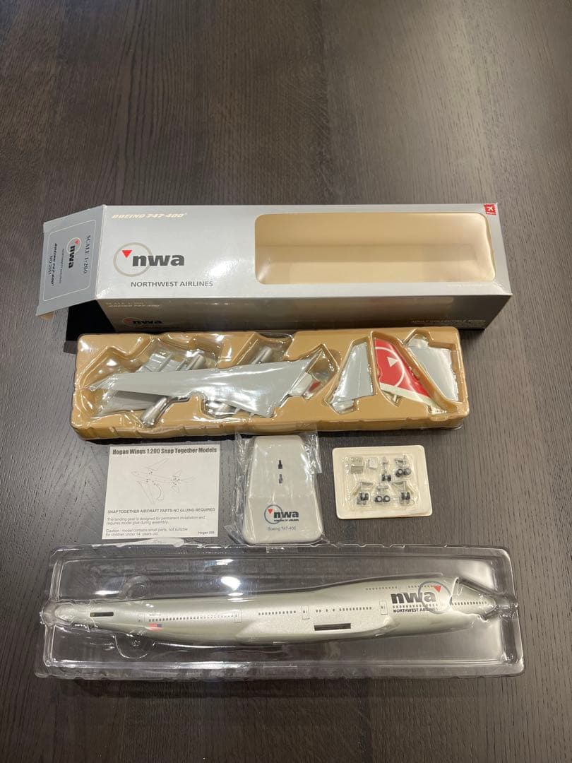 NORTHWEST AIRLINES ボーイング747-400 1/200