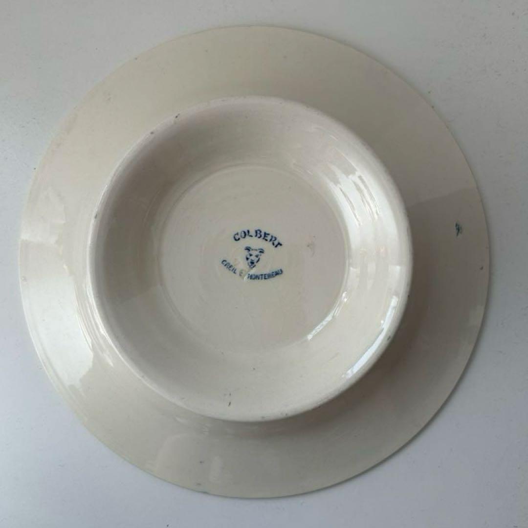 【美品】クレイユモントロー　コルベール　コンポティエ　フランスアンティーク