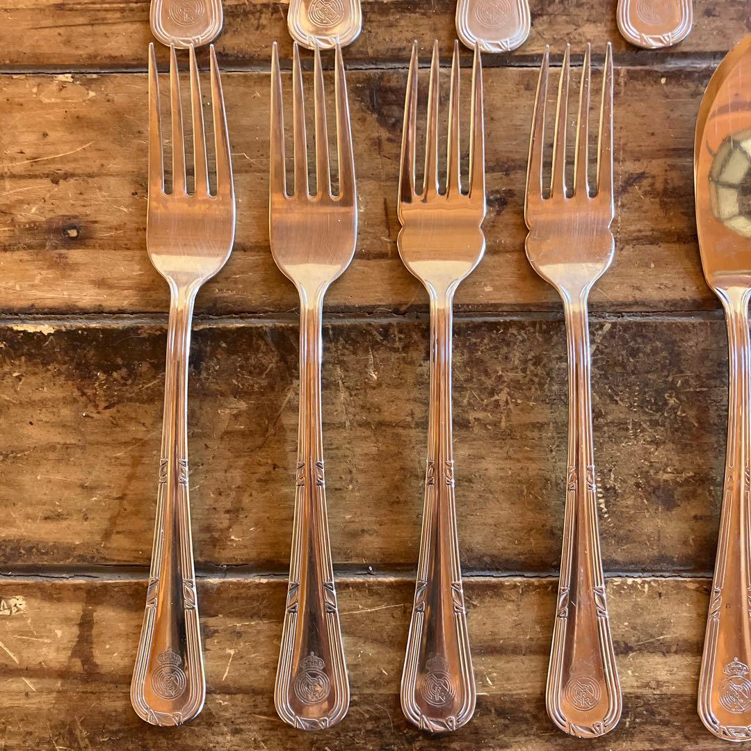 希少 レアルマドリード 1998 CL優勝 記念カトラリーセット（箱なし・美品）