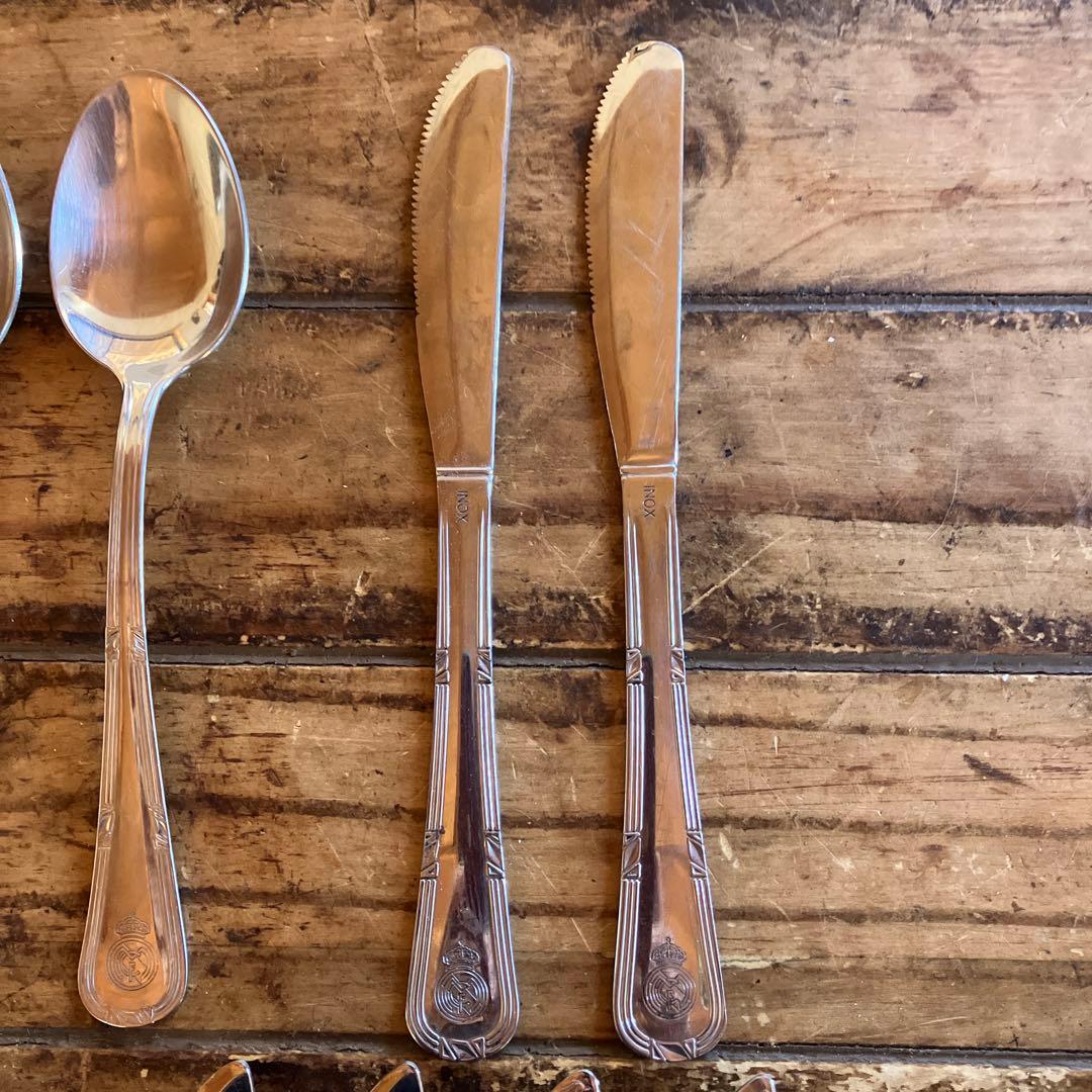 希少 レアルマドリード 1998 CL優勝 記念カトラリーセット（箱なし・美品）