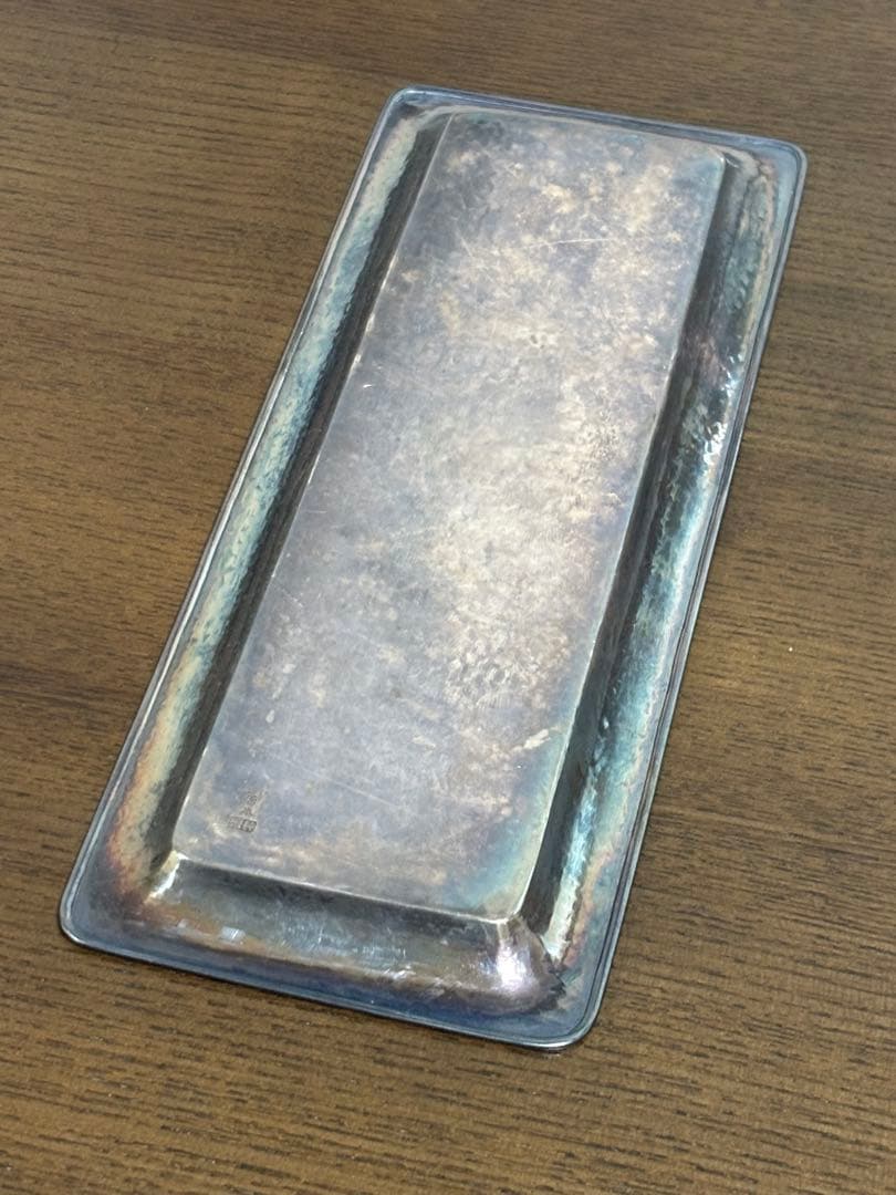 純銀　silver 宮本製　刻印　ペン皿　プレート