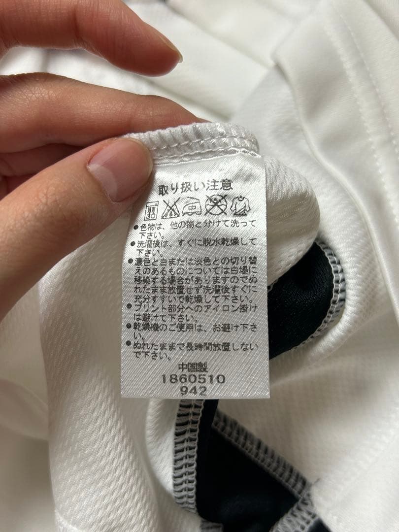 asics 川崎フロンターレ　サイン入り　ホワイト　長袖シャツ　Sサイズ