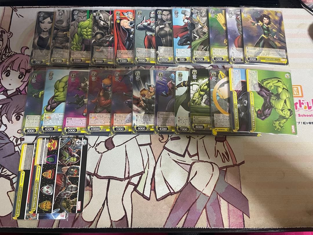 MARVEL まとめ売り 引退セット ヴァイスシュヴァルツ 4コン スリーブ